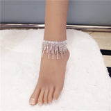 Rhinestone Anklet Chain Crystal Beach Bridal Foot Chain