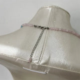 Adjustable Multilayer Jade Beaded Chain Choker Pink Orange