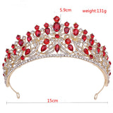 Crystal Queen Princess Tiara Crown Pageant Wedding Headband