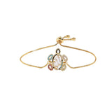 Colorful Crystal Zircon Bracelet 18K Women's Bangle