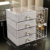 Acrylic Jewelry Storage Box Earrings Display Case Large Capacity Drawer Gift