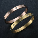 Plum Bossom Bracelets CZ Crystal Women Bangles Wedding Gift