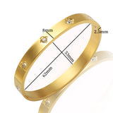 Plum Bossom Bracelets CZ Crystal Women Bangles Wedding Gift