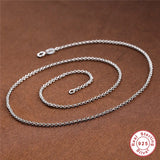 925 Silver Wild Ripple Clavicle Necklace Women S925 Stamp Long Chain