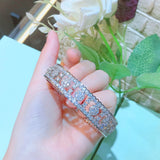 Dazzling Zircon Cuff Bracelet for Women