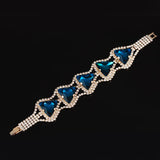 Triangle Crystal Bracelets for Women Bohemian Jewelry