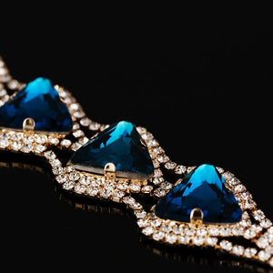 Triangle Crystal Bracelets for Women Bohemian Jewelry