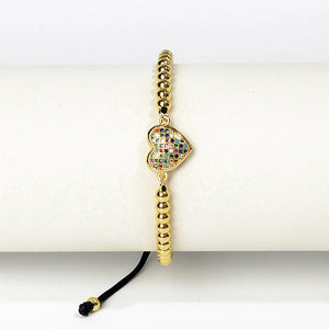 Evil Eye Slide Bracelet For Woman Micro Pave Zircon Greek Eye Charms
