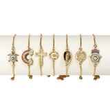 Evil Eye Slide Bracelet For Woman Micro Pave Zircon Greek Eye Charms