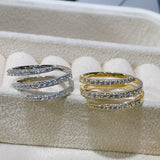 Twist Stacks Stackable Rings For Women Wedding Cubic Zircon Engagement