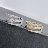 Twist Stacks Stackable Rings For Women Wedding Cubic Zircon Engagement