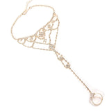 Ultra Flash Rhinestone Ring Foot Chain Bling Crystal Ankle Chain