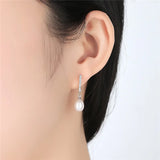 925 Sterling Silver Drop Earrings Women's Silver Jewelry Brincos