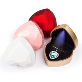 Heart Shape LED Light Ring Box Pendant Jewelry Packaging Case