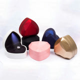 Heart Shape LED Light Ring Box Pendant Jewelry Packaging Case