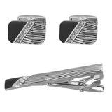 VAGULA Tie Clip Cufflinks Set Top Tie Pin Cuff links Set