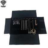 Velvet Chain Jewelry Storage Roll Bag Necklace Organizer Pouch Portable