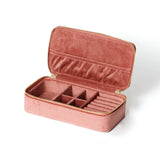 Velvet Jewelry Box Storage Rectangle Organizer Portable Box Women Gifts