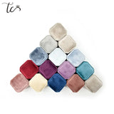 Velvet Jewelry Earring Ring Display Case Couple Rings Box
