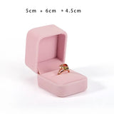 Velvet Pink Jewelry Organizer Holder Display Box