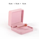 Velvet Pink Jewelry Organizer Holder Display Box