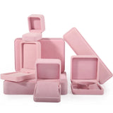 Velvet Pink Jewelry Organizer Holder Display Box