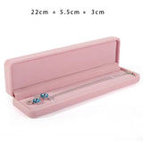 Velvet Pink Jewelry Organizer Holder Display Box