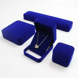 Velvet Ring Pendant Necklace Bracelet Bangle Jewelry Box Set