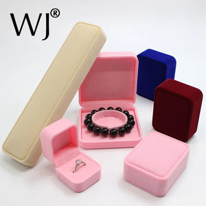 Velvet Ring Pendant Necklace Bracelet Bangle Jewelry Box Set