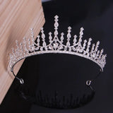 Green Crystal Bridal Headband Wedding Tiara Hairband Pearl Hair Clamp