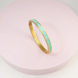 Vintage Roman Numeral Bracelet Charm Cuff Stainless Steel Bracelet