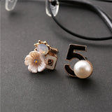 Vintage CC Earrings Pink Woman Jewelry Gift