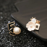 Vintage CC Earrings Pink Woman Jewelry Gift