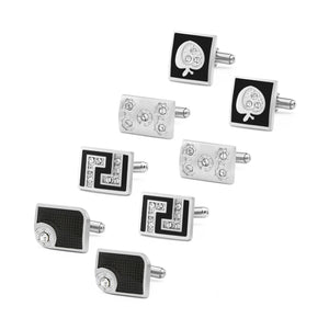 Wed Cufflinks 4 Pairs Set Man Shirt Cufflink Wedding Guest Dubai Arabia Men