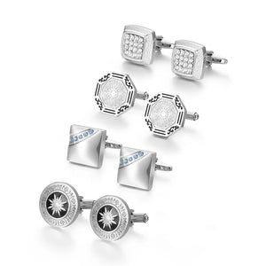 Wed Cufflinks 4 Pairs Set Man Shirt Cufflink Wedding Guest Dubai Arabia Men