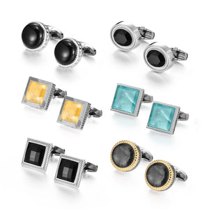 Vintage Square Cufflinks For Mens Cuffs Round Wedding