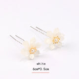 Bridal Hair Pins Clips Bride Pearl Crystal Hair Accessories