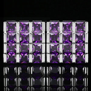Wedding Cufflinks Men's Women's Rhinestone Cuff Links
