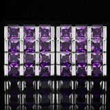 Wedding Cufflinks Men's Women's Rhinestone Cuff Links