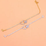Heart Charm Anklets for Women Foot Jewelry Accessories