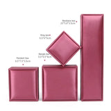 Wedding Ring Gift Packaging Box Brused PU Leather Case