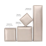 Wedding Ring Gift Packaging Box Brused PU Leather Case