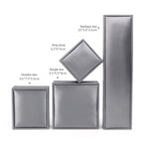 Wedding Ring Gift Packaging Box Brused PU Leather Case
