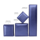 Wedding Ring Gift Packaging Box Brused PU Leather Case