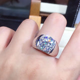 Zircon Wedding Ring 5.0ct Men Women Engagement Band Anniversary Jewelry