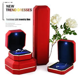 LED Pendant Wedding Necklace Display Case