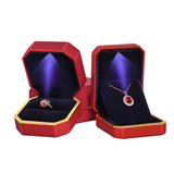 LED Pendant Wedding Necklace Display Case