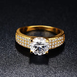 2ct CZ Plated Ring Wedding Jewelry for Women