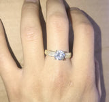 2ct CZ Plated Ring Wedding Jewelry for Women