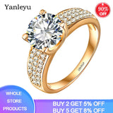 2ct CZ Plated Ring Wedding Jewelry for Women